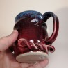 Stoneware mug, medium-sized cup, down side view