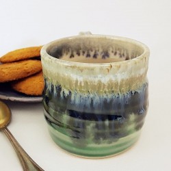 Stoneware espresso cup, back view