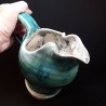 Stoneware tall jug, upside view