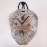 Stoneware wall clock rg003 hanging on the wall 2