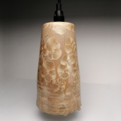 Translucent porcelain pendant lamp, front view