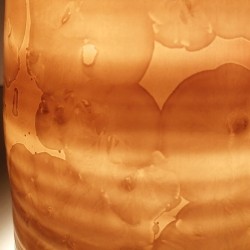 Translucent porcelain pendant lamp, glaze detail