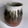 Stoneware mug, medium-sized cup, back side view