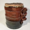 Stoneware vase or small canister, right view