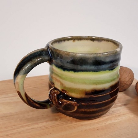 Stoneware espresso cup, right view