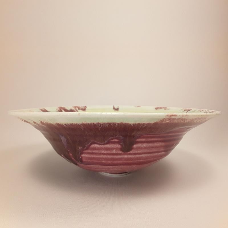 Wide porcelain bowl, front view