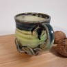 Stoneware espresso cup, hang view